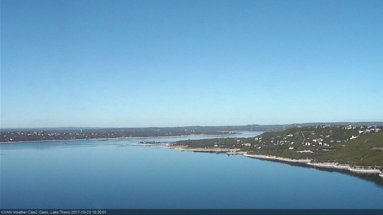 Lake Travis webcam, October 23, 2017 9:35 AM CT