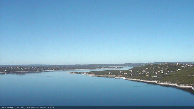 Lake Travis webcam, October 23, 2017 9:45 AM CT