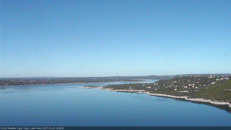Lake Travis webcam, October 23, 2017 10:00 AM CT