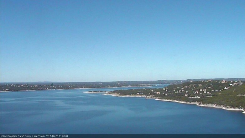 Lake Travis webcam, October 23, 2017 10:35 AM CT