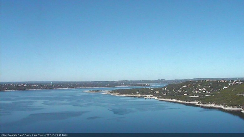 Lake Travis webcam, October 23, 2017 10:40 AM CT