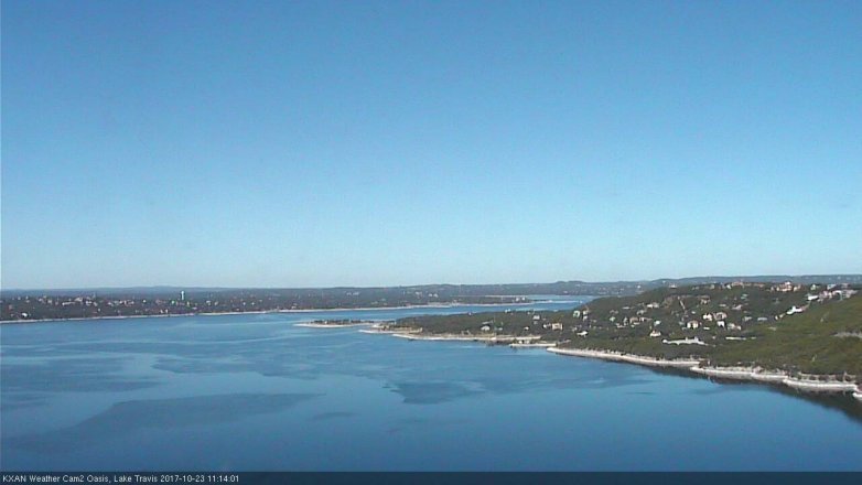 Lake Travis webcam, October 23, 2017 10:45 AM CT