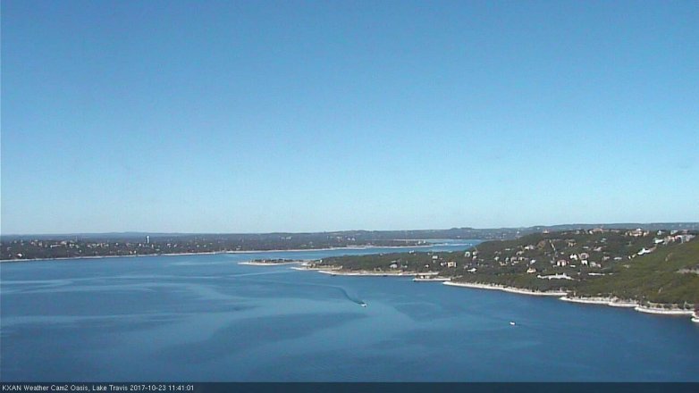 Lake Travis webcam, October 23, 2017 11:00 AM CT