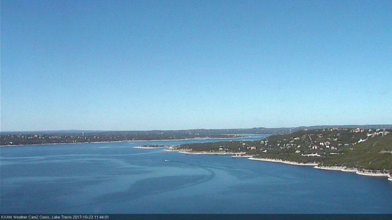 Lake Travis webcam, October 23, 2017 11:05 AM CT