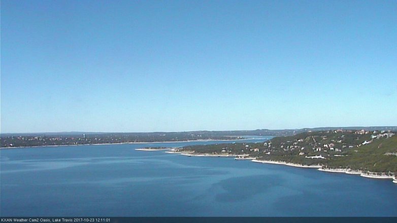 Lake Travis webcam, October 23, 2017 11:20 AM CT
