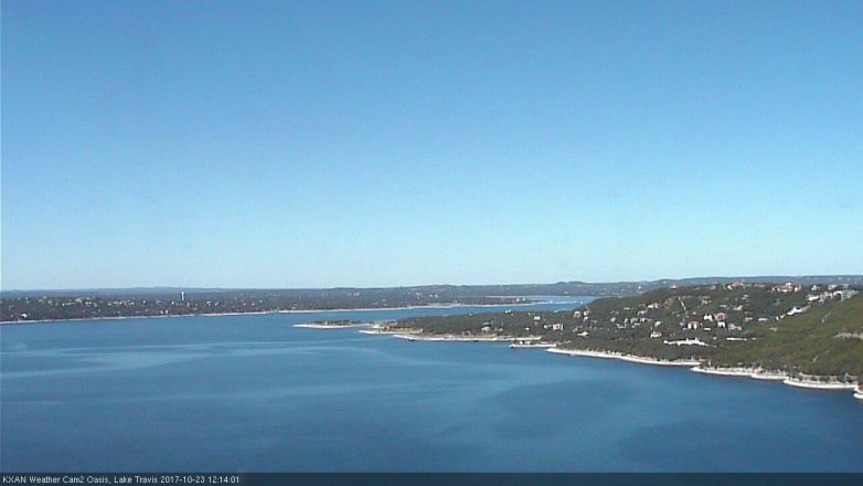 Lake Travis webcam, October 23, 2017 11:45 AM CT