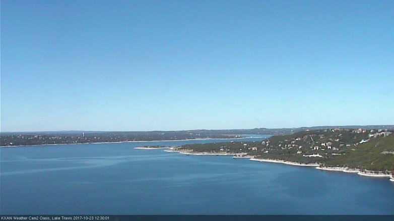 Lake Travis webcam, October 23, 2017 11:55 AM CT