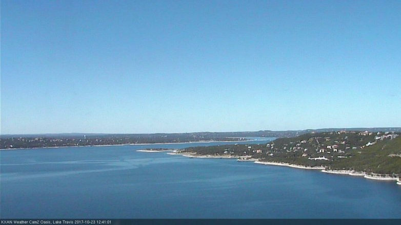 Lake Travis webcam, October 23, 2017 12:00 PM CT