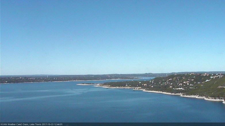 Lake Travis webcam, October 23, 2017 12:15 PM CT