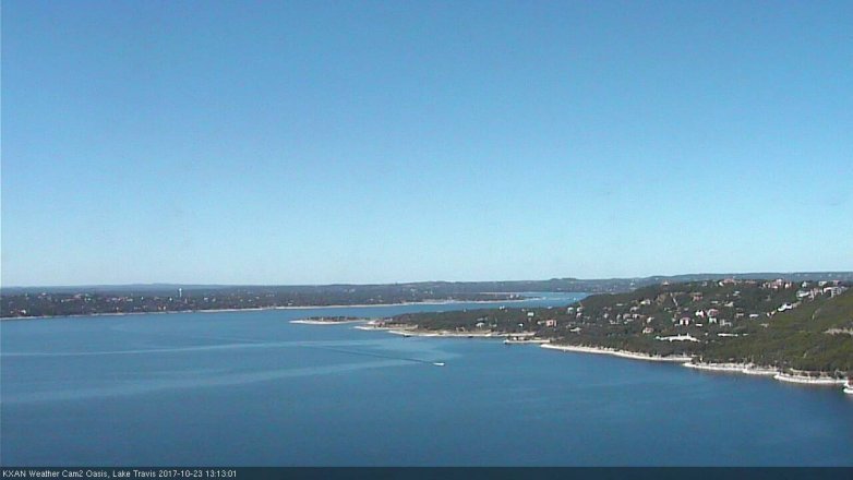 Lake Travis webcam, October 23, 2017 12:20 PM CT