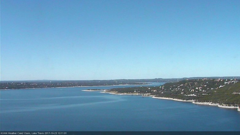 Lake Travis webcam, October 23, 2017 12:30 PM CT
