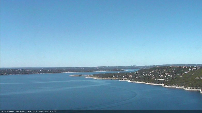 Lake Travis webcam, October 23, 2017 12:35 PM CT