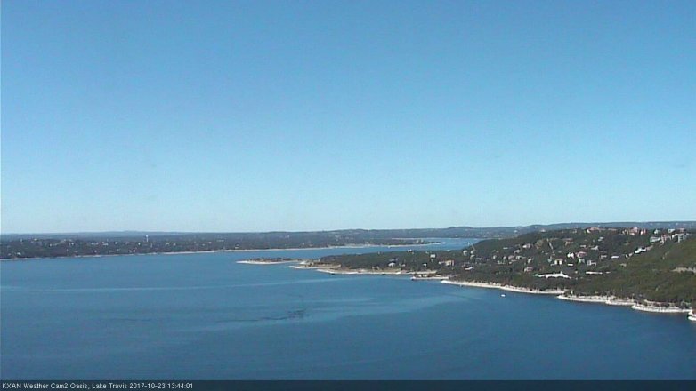 Lake Travis webcam, October 23, 2017 1:05 PM CT