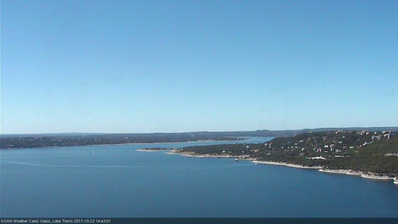 Lake Travis webcam, October 23, 2017 2:00 PM CT