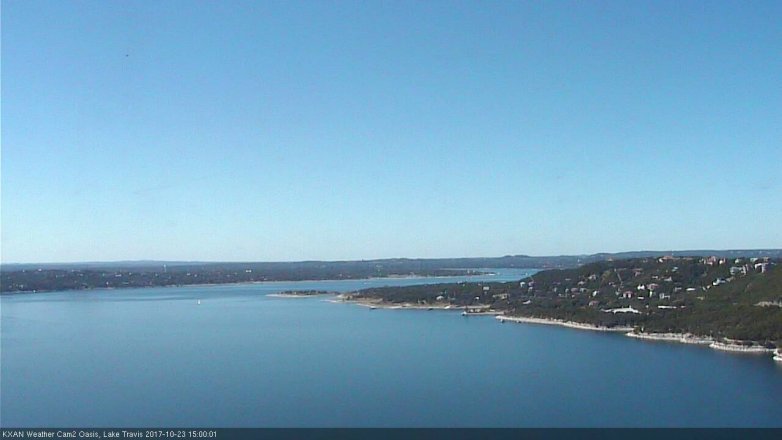 Lake Travis webcam, October 23, 2017 2:20 PM CT