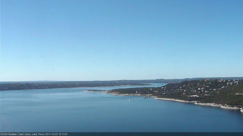 Lake Travis webcam, October 23, 2017 2:25 PM CT