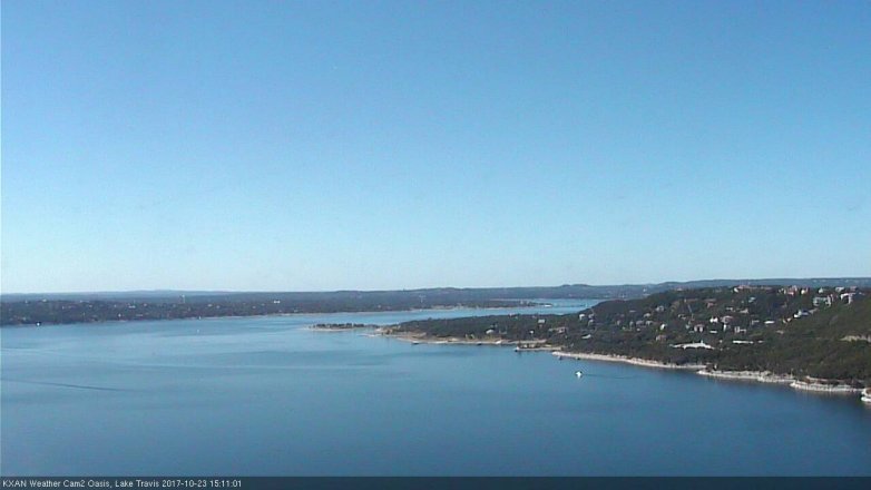 Lake Travis webcam, October 23, 2017 2:40 PM CT