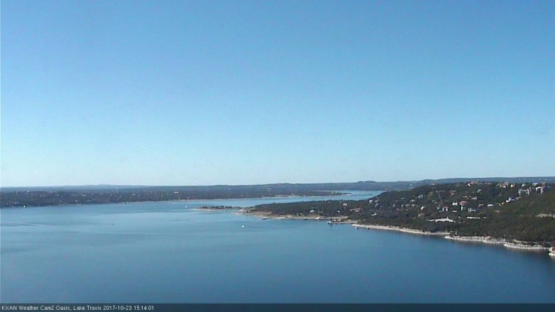 Lake Travis webcam, October 23, 2017 2:45 PM CT