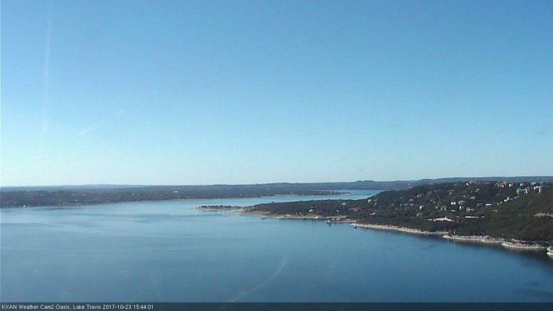 Lake Travis webcam, October 23, 2017 2:55 PM CT