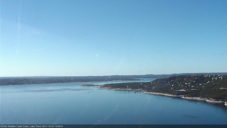 Lake Travis webcam, October 23, 2017 3:20 PM CT