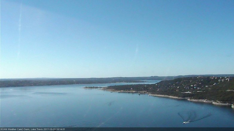 Lake Travis webcam, October 23, 2017 3:35 PM CT
