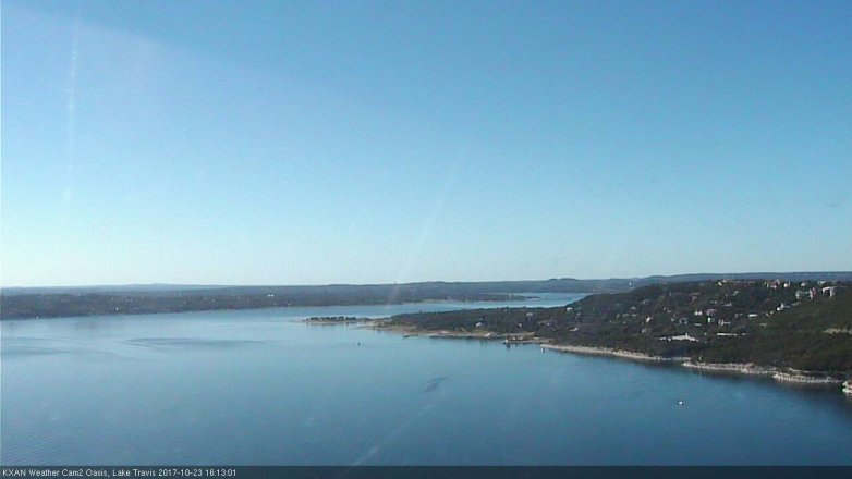 Lake Travis webcam, October 23, 2017 3:45 PM CT
