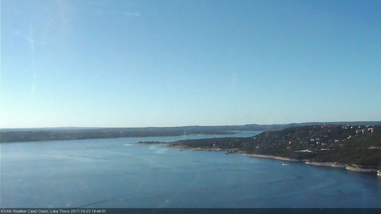 Lake Travis webcam, October 23, 2017 3:55 PM CT