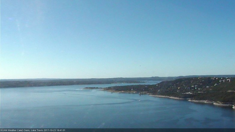 Lake Travis webcam, October 23, 2017 4:05 PM CT