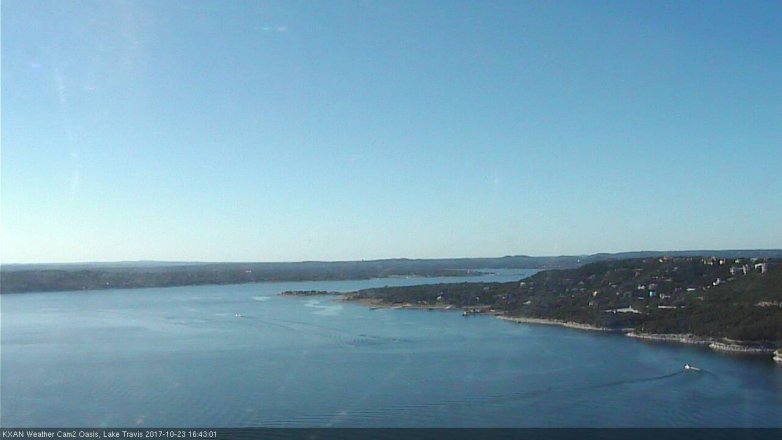 Lake Travis webcam, October 23, 2017 4:15 PM CT