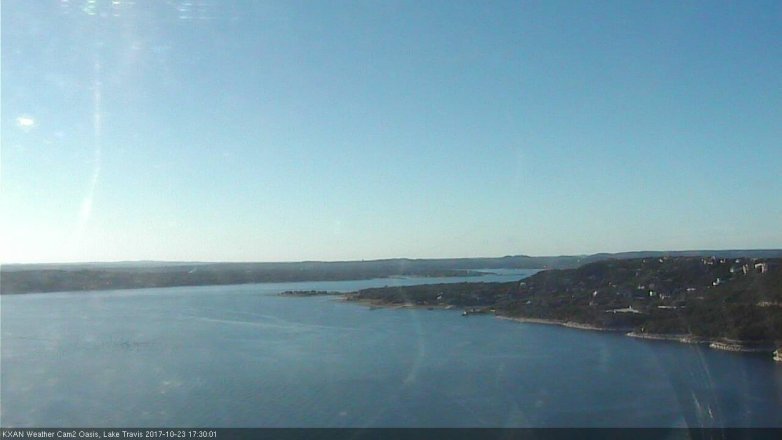 Lake Travis webcam, October 23, 2017 4:45 PM CT