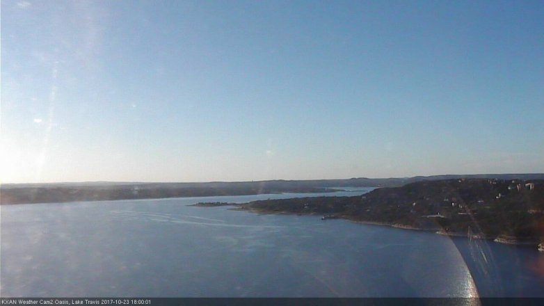 Lake Travis webcam, October 23, 2017 5:05 PM CT