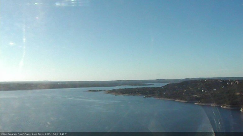 Lake Travis webcam, October 23, 2017 5:10 PM CT