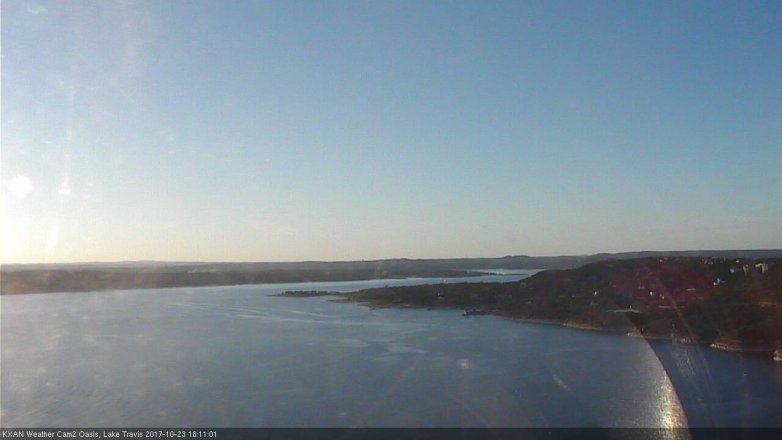 Lake Travis webcam, October 23, 2017 5:35 PM CT
