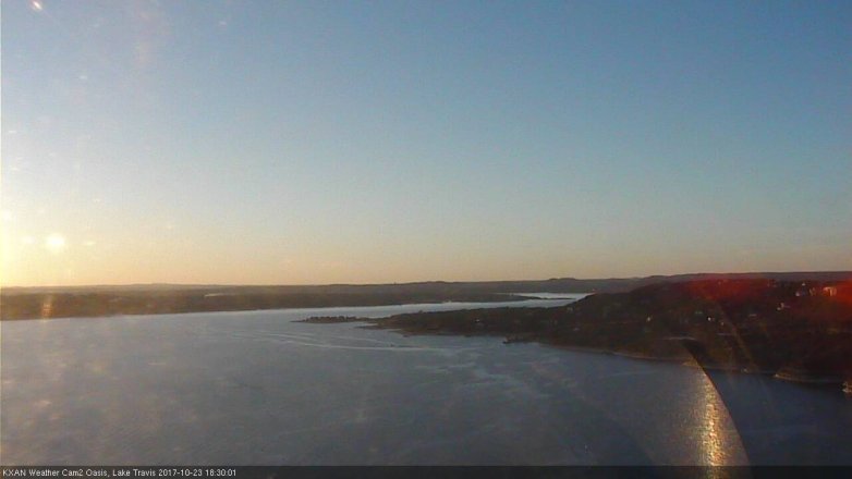Lake Travis webcam, October 23, 2017 5:50 PM CT