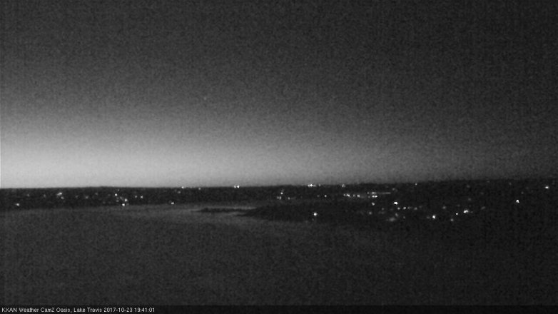 Lake Travis webcam, October 23, 2017 7:05 PM CT
