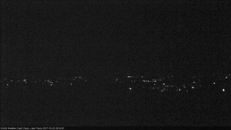 Lake Travis webcam, October 23, 2017 7:45 PM CT