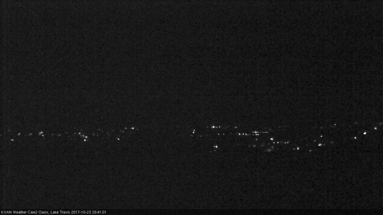 Lake Travis webcam, October 23, 2017 7:55 PM CT