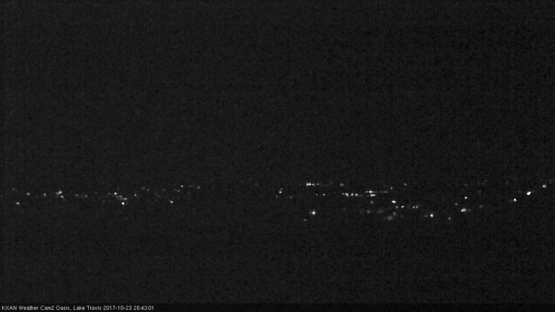 Lake Travis webcam, October 23, 2017 8:10 PM CT