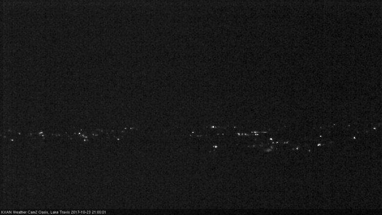 Lake Travis webcam, October 23, 2017 8:15 PM CT
