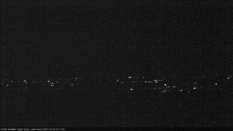 Lake Travis webcam, October 23, 2017 8:30 PM CT