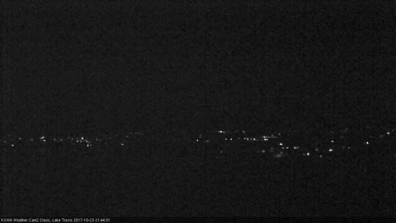 Lake Travis webcam, October 23, 2017 8:50 PM CT