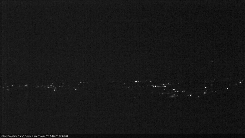 Lake Travis webcam, October 23, 2017 9:15 PM CT