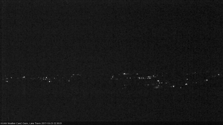 Lake Travis webcam, October 23, 2017 9:35 PM CT