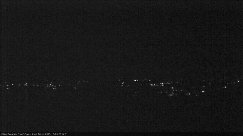 Lake Travis webcam, October 23, 2017 9:40 PM CT