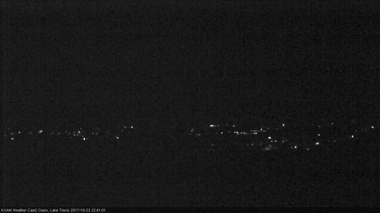 Lake Travis webcam, October 23, 2017 9:50 PM CT
