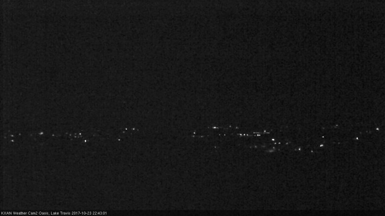 Lake Travis webcam, October 23, 2017 10:10 PM CT