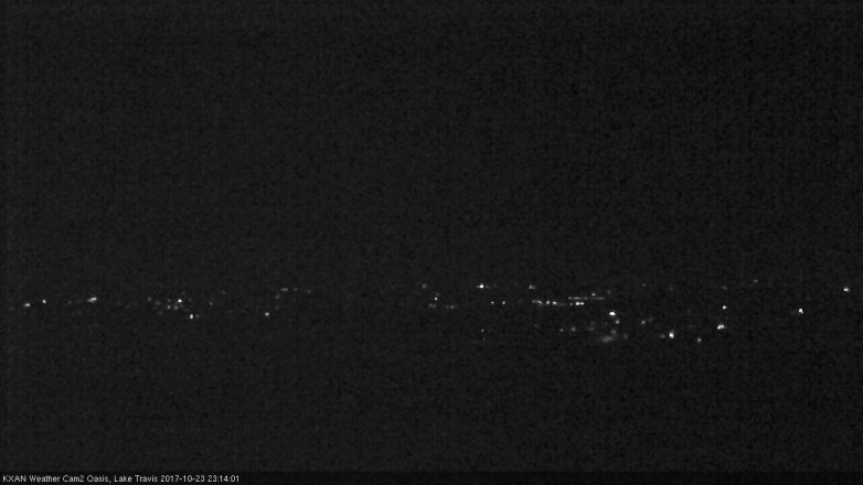 Lake Travis webcam, October 23, 2017 10:20 PM CT