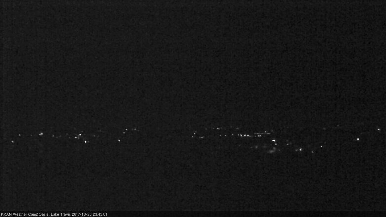 Lake Travis webcam, October 23, 2017 11:00 PM CT
