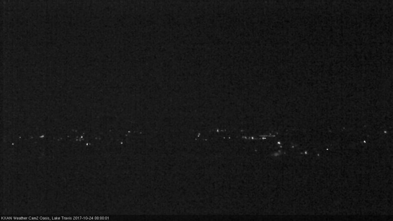 Lake Travis webcam, October 23, 2017 11:25 PM CT