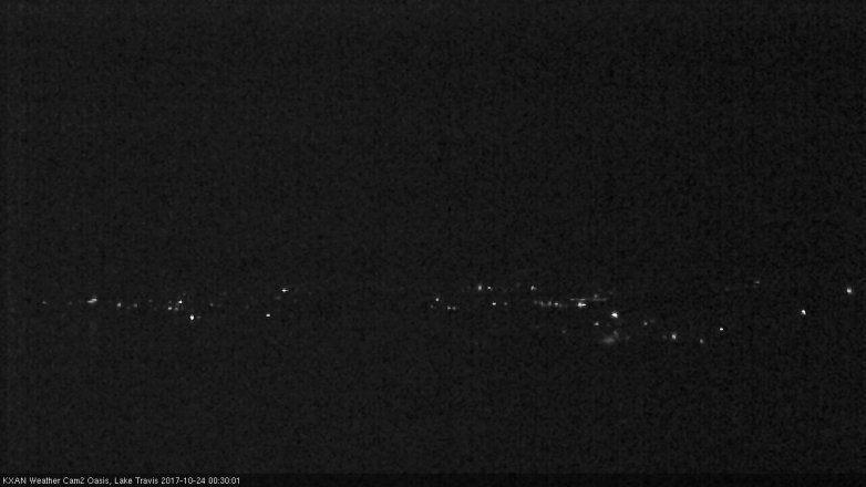 Lake Travis webcam, October 23, 2017 11:40 PM CT